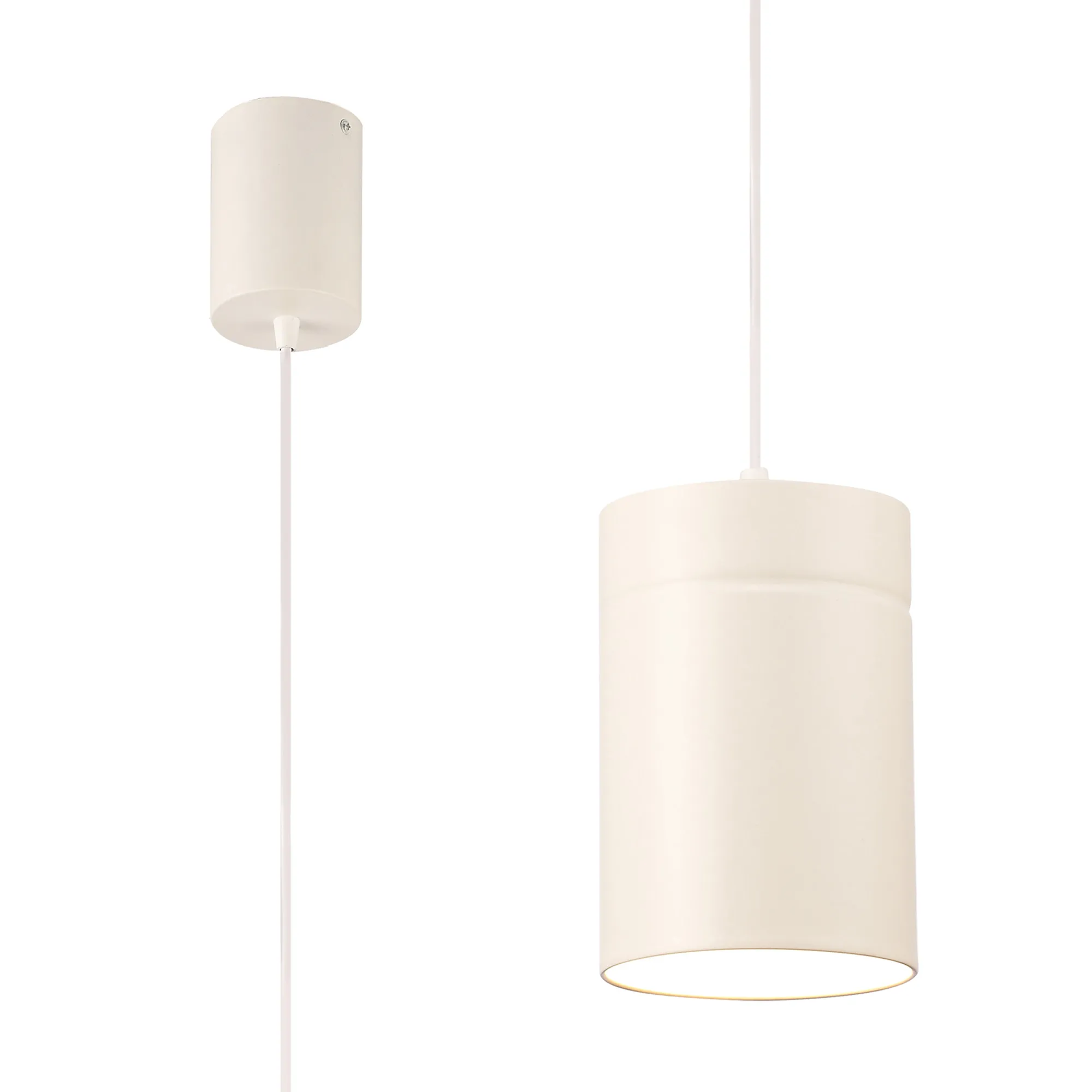 M5622  Aruba Pendant Large 12cm 1 Light Matt White